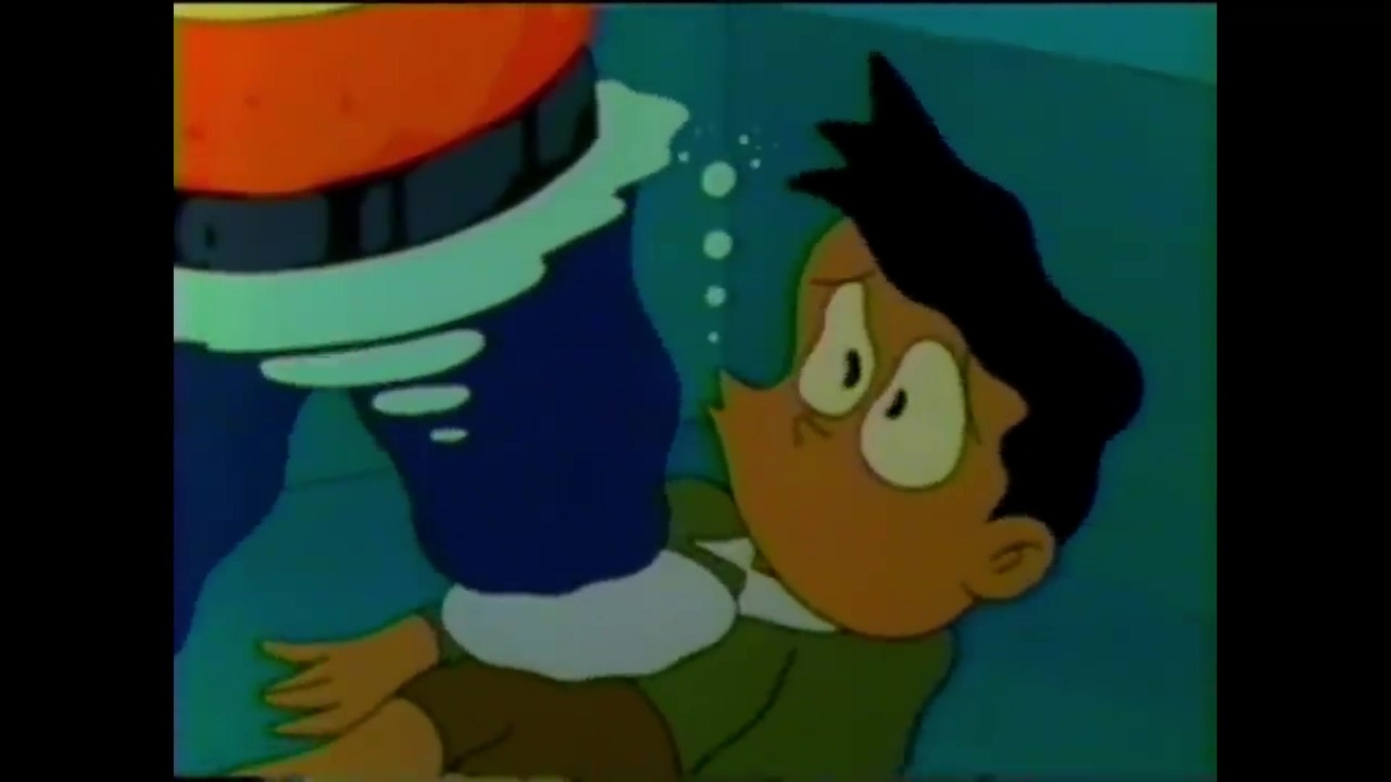 スネ夫を踏んでいるのに気づかないジャイアン